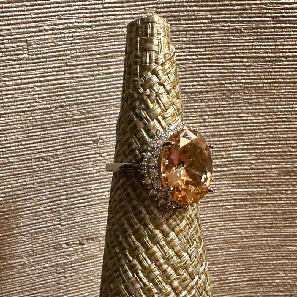 💗💗NEW!! 11CT ROUND MORGANITE RING - Picture 12 of 12